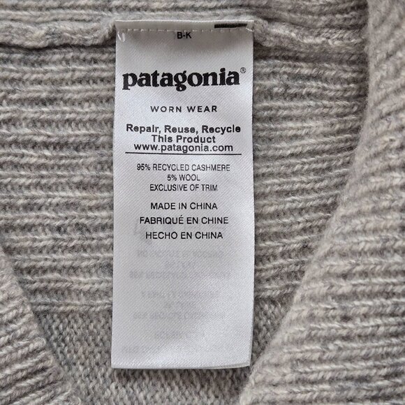 NWOT Patagonia Recycled Cashmere Hoody Grey Size Small - Picture 8 of 9